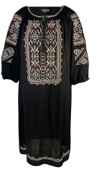 Rochie dama casual RCFSA negru/bej marimea S 