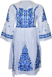 Rochie dama casual RDCAB alb marimea L 
