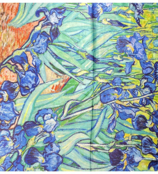 Esarfa patrata I dama Dacali verde forest 70x70 cm 