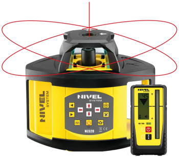 Laser rotativ Nivel System NL520R Digital fascicul rosu planuri orizontale si verticale panta digitala raza de actiune 500m 
