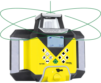 Laser rotativ Nivel System NL720G Digital fascicul verde planuri verticale si orizontale cu pante raza de actiune de pana la 700 m autoa 