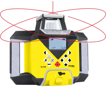 Laser rotativ Nivel System NL720R Digital fascicul rosu planuri verticale si orizontale cu pante raza de actiune de pana la 700 m autoal 