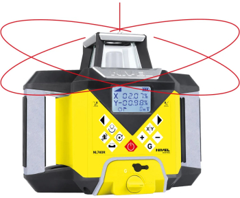 Laser rotativ Nivel System NL740R Digital fascicul rosu planuri verticale si orizontale cu pante raza de actiune de pana la 700 m autoal 
