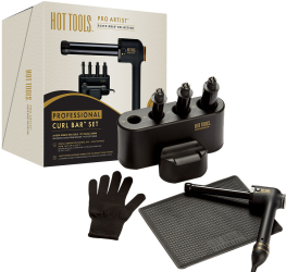 Ondulator multifunctional Hot Tools Curlbar Set 4 capete detasabile de 19 25 32 si 38 mm 8 trepte de trepte de temperatura 