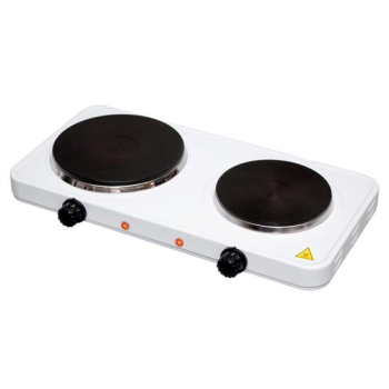 Plita electrica portabila 2 arzatoare 2500 W Metal Alb 47 x 6.5 x 25.5 cm 