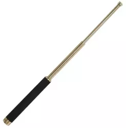 Baston telescopic din otel 64 cm 3 sectiuni auriu husa 635 g A1 