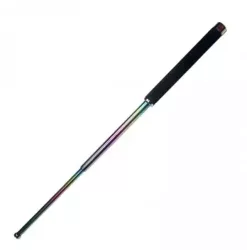 Baston telescopic din otel fade 64 cm 3 sectiuni husa cutie maner burete 
