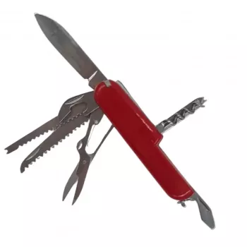 Briceag elvetian cu 10 functii rosu 9cm Dalimag 