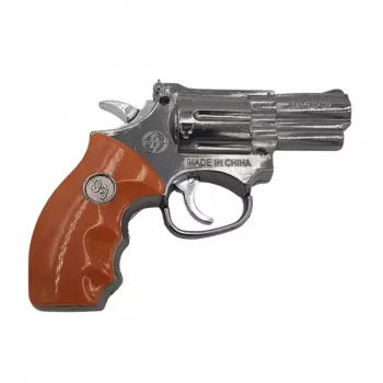 Bricheta Antivant Lanterna Pistol Metal 13 cm Imitatie Lemn 