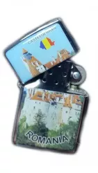 Bricheta Metalica cu Benzina PERSONALIZATA ROMANIA CASTELUL BRAN 
