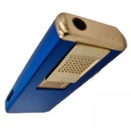 Bricheta Metalica cu Gaz Antivant Reincarcabila Albastra Cutie 