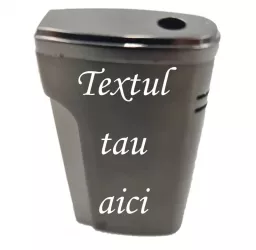 Bricheta Metalica Personalizata cu Textul Tau Gaz Antivant Cutie Negru 