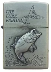Bricheta Tip Zippo 3D Relief Metalica Pescuit P4 