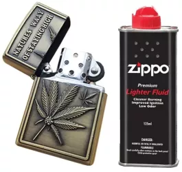 Bricheta Tip Zippo 3D Relief Metalica Stay High Lichid Zippo 125 ml 