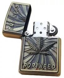 Bricheta Tip Zippo 3D Relief Metalica The Need For Weed 