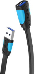 Cablu Plat Usb 3.0 - 1 5 M culoarea Negru 