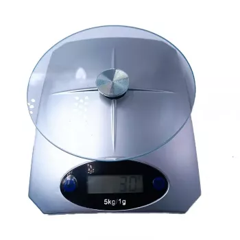 Cantar de Bucatarie Electronic 5 kg Metalic Gri 