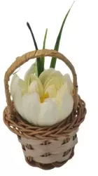 Cosulet aranjament floral trandafiri Cosulet cu flori flori de sapun model floare de nufar m2 30x17x15 cm 