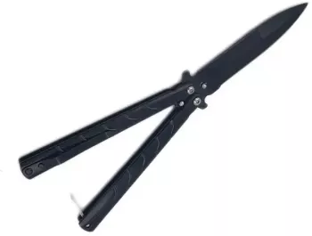 Cutit fluture briceag Butterfly Negru linii l2