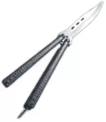 Cutit fluture butterfly briceag pietre gri 
