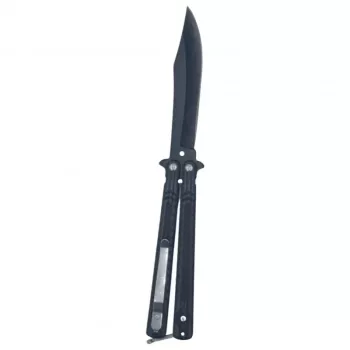Cutit fluture cu tais 22 cm negru sageata 