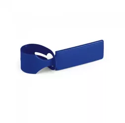 Eticheta identificare bagaje antifurt 248 x 38 mm albastru 