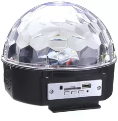 Glob disco cu lumini LED RBG USB si telecomanda IR Dalimag 