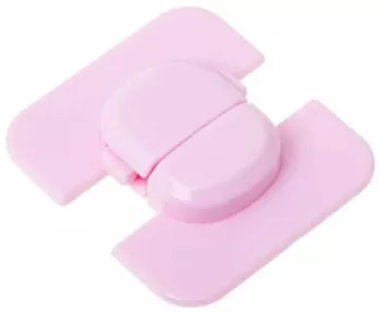 Incuietoare dulapuri si sertare baie colturi 3 x 4 cm roz 