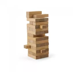 Jocul de lemn 54 Piese Sacosa Bumbac 