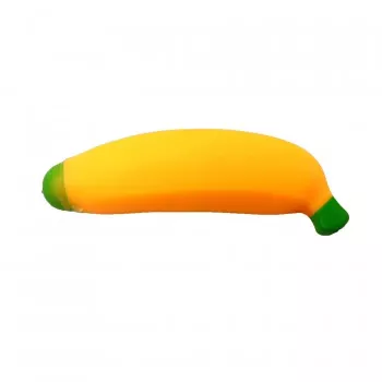 Jucarie squeeze model banana Antistres galben 13 cm pentru copii 