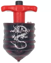 Jucarie Titirez Automat Muzica Joc de Lumini Model Dragon Rosu 