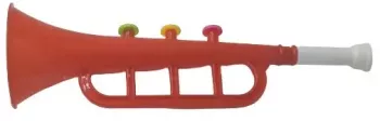Jucarie trompeta zgomot de trompeta rosu 30 x 10 cm Dalimag 