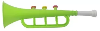 Jucarie trompeta zgomot de trompeta verde 30 x 10 cm Dalimag 