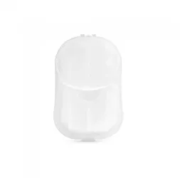 Kit sapuniera 20 foi de sapun 70 x 43 x 16 mm model simplu alb 