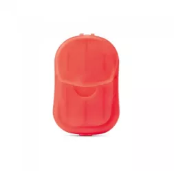 Kit sapuniera 20 foi de sapun 70 x 43 x 16 mm model simplu rosu 