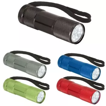 Lanterna din aluminiu cu 9 LED-uri si maner 