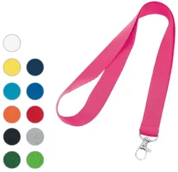 Lanyard din poliester cu carabina metalica 