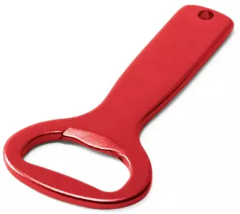 Mini desfacator de bere simplu rosu 8/4 cm 