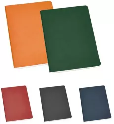 Notepad A5 cu 80 de pagini dictando si coperta din carton flexibil 