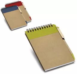 Notepad de buzunar cu spirala si 120 de pagini simple suport pix 
