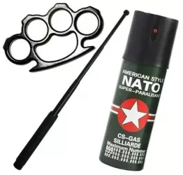 Pachet autoaparare baston telescopic rozeta box spray piper 