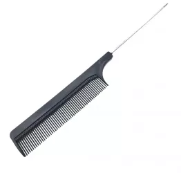 Pieptene clasic de coafat si pieptanat culoare negru dinti medii si desi pentru orice tip de par tepusa metal 