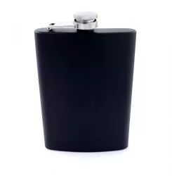 Plosca otel inoxidabil 8oz 240 ml pentru bauturi fine negru 