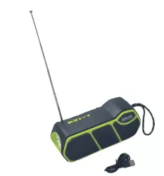 Radio incarcare solara lanterna verde panou solar 5 butoane