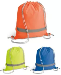 Sacose cu cordon 210D elemente reflectorizante si inchidere cu cordon 