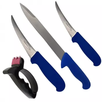 Set 3 cutite macelar pentru injunghiat si spintecat Dalimag 35 cm 28 cm 26 cm dispozitiv ascutit cutite 