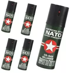 Set 5 spray piper paralizant iritant lacrimogen 60 ml 