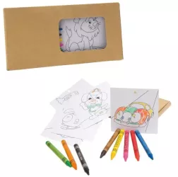 Set de colorat furnizat intr-o cutie de carton 