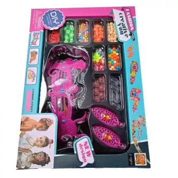 Set de Facut Bijuterii din Margele Pentru Copii Diferite Accesorii Multicolor 