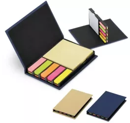 Set de note lipicioase Sticky notes cu 12 seturi x 40 foi coperta de carton 